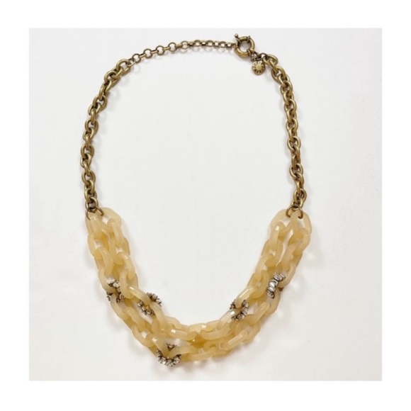 J. Crew Lucite Link Necklace - Picture 1 of 6